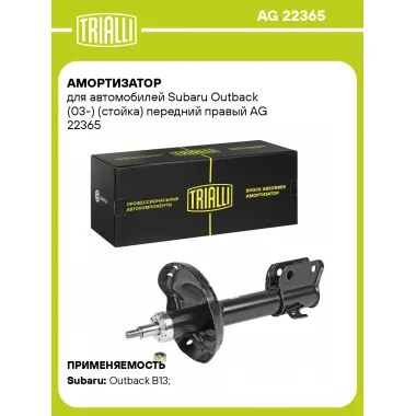 Амортизатор передний для Subaru Outback (03-) AG 22365