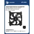 Электровентилятор охлаждения для автомобилей Hyundai Sonata (EF) (98-) 2.0i/2.7i (с кожухом) (4-х конт.) LFK 0805 LUZAR