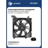 Электровентилятор охлаждения для автомобилей Hyundai Elantra (XD) (00-) (с кожухом) LFK 0803 LUZAR