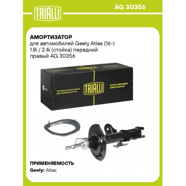 Амортизатор передний для Geely Atlas (16-) AG 30356