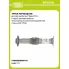 Труба переходная для автомобилей Лада 2110 с гофрой (вставка вместо катализатора) (алюминизированная сталь) ECP 0108 TRIALLI