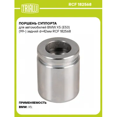 Поршень суппорта для автомобилей BMW X5 (E53) (99-) задний d=42мм RCF 182568 TRIALLI
