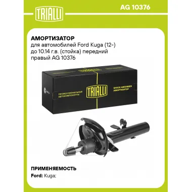 Амортизатор передний для Ford Kuga (12-) AG 10376