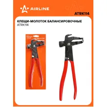 Ремкомплект для шиномонтажа, молоток-клещи балансировочный AIRLINE ATRK114