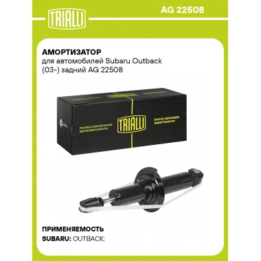 Амортизатор задний для Subaru Outback (03-) AG 22508