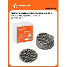 Ремкомплект для шин и камер / Заплатки D79 мм 15 шт AIRLINE ATRP004 Ремкомплект для шин и камер / Заплатки D79 мм 15 шт AIRLINE ATRP004