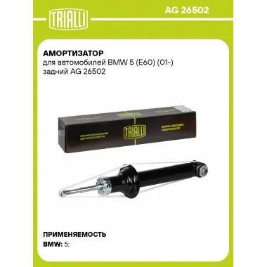 Амортизатор для BMW 5 (E60) (01-) задний