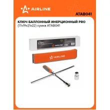Баллонный ключ крестовой для автомобиля 17x19x21x22мм PRO AIRLINE ATAB041 Баллонный ключ крестовой для автомобиля 17x19x21x22мм PRO AIRLINE ATAB041