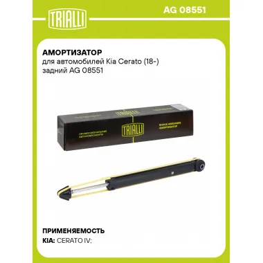 Амортизатор для Kia Cerato (18-) задний