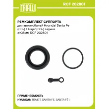 Ремкомплект суппорта для автомобилей Hyundai Santa Fe (00-) / Trajet (00-) задний d=38мм RCF 202801 TRIALLI