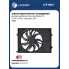 Электровентилятор охлаждения для автомобилей Hyundai Santa Fe IV (19-) 2.4i (с кожухом) LFK 0823 LUZAR