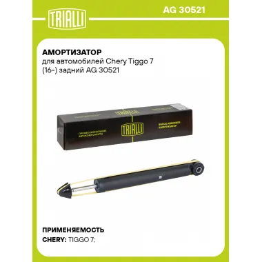 Амортизатор для Chery Tiggo 7 (16-) задний