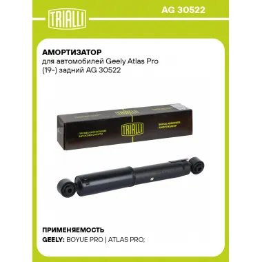 Амортизатор для Geely Atlas Pro (19-) задний AG 30522