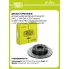 Диски тормозные для автомобилей Skoda Octavia A5 (04-) / VW Golf V (03-) задние d=253 h=51.2 PRO (перфорированные / слотированные / окрашенные) DF 278s TRIALLI