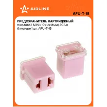 Предохранитель картриджный гнездовой MINI (10x12x16мм) 30А в блистере 1 шт. AFU-T-15 AIRLINE Предохранитель картриджный гнездовой MINI (10x12x16мм) 30А в блистере 1 шт. AFU-T-15 AIRLINE