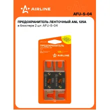 Предохранитель ленточный ANL 125А в блистере 2 шт. AFU-S-04 AIRLINE Предохранитель ленточный ANL 125А в блистере 2 шт. AFU-S-04 AIRLINE