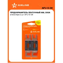 Предохранитель ленточный ANL 300А в блистере 2 шт. AFU-S-08 AIRLINE Предохранитель ленточный ANL 300А в блистере 2 шт. AFU-S-08 AIRLINE