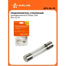 Предохранитель стеклянный цилиндрический 6*30мм, 20А AFU-SL-19 AIRLINE Предохранитель стеклянный цилиндрический 6*30мм, 20А AFU-SL-19 AIRLINE