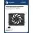 Электровентилятор охлаждения для автомобилей Changan UNI-K (20-) 2.0T (с кожухом) LFK 3049 LUZAR