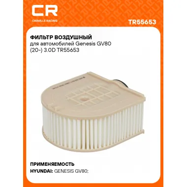 Фильтр воздушный для автомобилей Genesis GV80 (20-) 3.0D TR55653 Carville Racing
