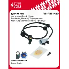 Датчик ABS для автомобилей Nissan Pathfinder/Navara (05-) переднего левого/правого колеса VS-ABS 1420 StartVolt