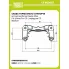 Скоба тормозного суппорта для автомобилей Geely Atlas (16-)/Atlas Pro (19-) передняя CF 800027 TRIALLI