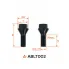 Болт колесный M12x1,5x25x45, конус, ключ 17, чёрный электрофорез для а/м BMW ABLT002 AIRLINE