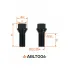 Болт колесный M14x1,25x28x47, конус, ключ 17, чёрный электрофорез для а/м BMW ABLT006 AIRLINE