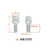 Болт колесный M12x1,5x26x51, сфера R12, ключ 17, дакромет для а/м VW/Audi ABLT012 AIRLINE
