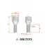 Болт колесный M12x1,5x26x52, конус, ключ 19, дакромет для а/м Nissan ABLT013 AIRLINE