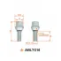 Болт колесный M12x1,5x26x52, конус подвижный, ключ 17, дакромет для а/м Renault/Dacia ABLT014 AIRLINE