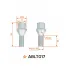 Болт колесный M12x1,25x25x53, конус, ключ 17, дакромет для а/м Лада/Peugeot/Citroen ABLT017 AIRLINE