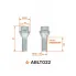 Болт колесный M14x1,5x30x61, конус подвижный, ключ 19, дакромет для а/м Volvo ABLT022 AIRLINE