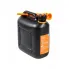 Канистра 10 л для бензина, дизеля, масла / пластиковая, крышка с защитой от детей AIRLINE ACF-10SD