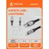 Кабель USB Lightning для зарядки телефона Iphone/IPad 100 см 5 В AIRLINE ACH-C-43