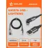 Кабель USB Lightning для зарядки телефона Iphone/IPad 100 см 5 В AIRLINE ACH-M-30