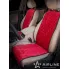 Накидки на сиденья автомобиля 2 шт универсальный см универсальная красная алькантара / чехлы для автомобильных сидений