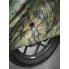 Чехол для мотоцикла тент защитный M 225х90х110см, универсальный от дождя и снега влагооталкивающий, летний камуфляж