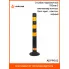 Столбик парковочный 750мм(ССУ) 3 световозвр.полосы, болт.креп., пластик, черный ADPP003 AIRLINE