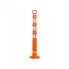 Столбик парковочный 750мм(СПУ) 3 световозвр.полосы, ручка(ухо),болт.креп., пластик,оранж. ADPP012 AIRLINE