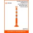 Столбик парковочный 750мм(СПУ) 3 световозвр.полосы, ручка(ухо),болт.креп., пластик,оранж. ADPP012 AIRLINE