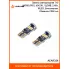 Лампа светодиодная T10 (W5W) PRO, 6000K (Белый), 12/24В, 2.4Вт, 18LED, Биполярная, Обманка CAN bus AEAR324 AIRLINE