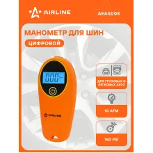 Манометр цифровой ЖК дисплей, с аккумулятором 10 АТМ AEAS008 AIRLINE