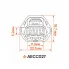 Разъём 3 pin с проводами для датчика фазы Mitsubishi Lancer IX, Hyundai Getz AECC027 AIRLINE