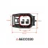 Разъём 2 pin с проводами для датчика ABS Chevrolet, Opel, Ford AECC030 AIRLINE