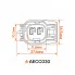 Разъём 2 pin с проводами для датчика ABS Chevrolet, Opel, Ford AECC030 AIRLINE