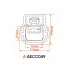 Разъём 3 pin с проводами для датчика парковки Opel Astra J AECC049 AIRLINE