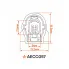 Разъём 1 pin с проводом для датчика детонации Honda Accord, CR-V AECC057 AIRLINE
