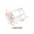 Разъём 1 pin с проводом для датчика детонации Honda Accord, CR-V AECC057 AIRLINE