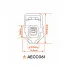 Разъём 1 pin с проводами для датчика авар. давл. масла Peugeot Boxer, Citroen Jumper, Ford Transit AECC061 AIRLINE